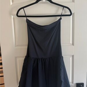 Aritzia Babaton Navy Blue Strapless Dress